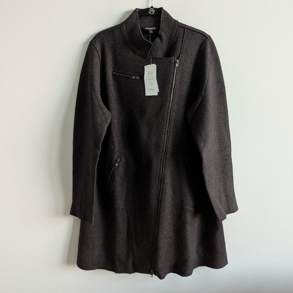 Eileen Fisher Dark Gray Trench Coat